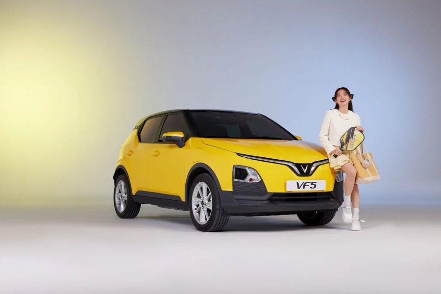 VinFast VF5 màu Summer Yellow tại đại lý VinFast Cần Thơ
